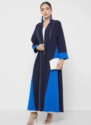 Two Tone Color Abaya 