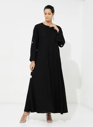 Wide Black Dress 