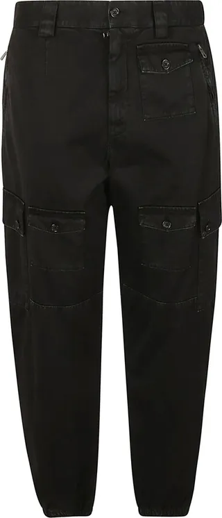 Wide Leg Cropped Cargo Pants