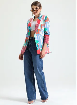 "Contessa" Turkey Women Multi-color Jacket 