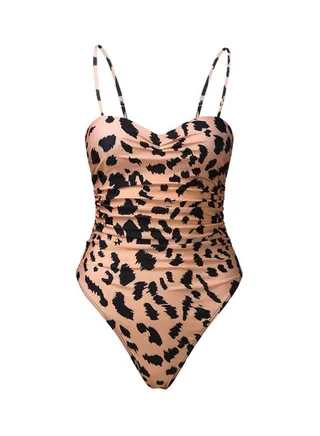 Leopard Printed Swimsuit Multicolour 