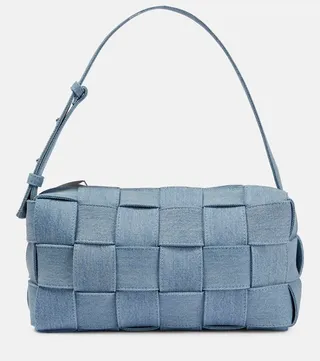 Brick Cassette Small denim shoulder bag