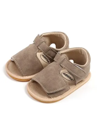 Baby Boys Girls Sandals Premium Soft Anti-Slip Rubber Sole Infant Summer Outdoor Shoes Toddler First Walkers(12-18 Months Toddler,a-LT Coffee) 
