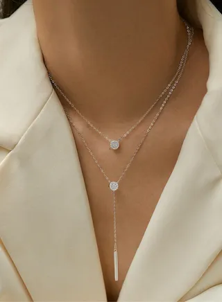 Soft Luxury Necklace Made With High Quality And Extreme Precision Of 925 Sterling Silver Decorated With Natural Cubic Zirconia Crystals To Give A Gorgeous Look To The Princess She Deserves 