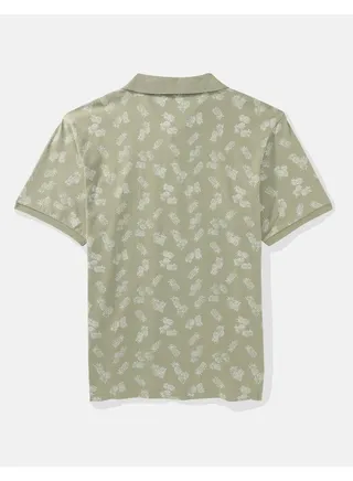 AE Flex Pique Printed Polo Shirt 