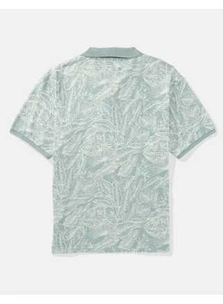 AE Flex Pique Printed Polo Shirt 