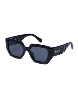 Stylish Polarized D-Frame Sunglasses For Women and Men Black