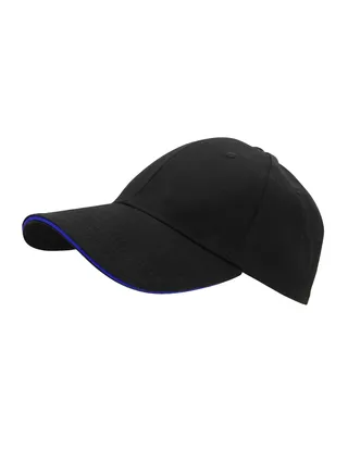 Nenoush Plain Sandwich Baseball Cotton Classic and adjustable buckle closure Cap for Unisex Black Blue Sandwich 