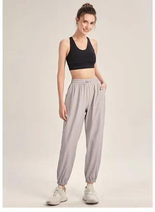 Casual Sports Fitness Running Trousers Grey 