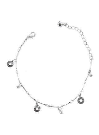 Alloy Round Shaped Anklet 