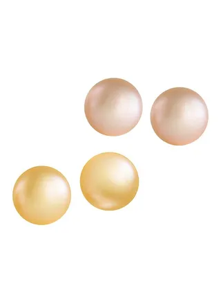 Pair Of 2 18 Karat Gold Pearl Earrings 