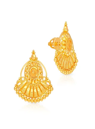 22 Carat 916 Purity Yellow Gold Earring EG4129448Y For Women 