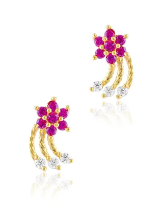 22kt Gold Earrings for Trendy Teens 