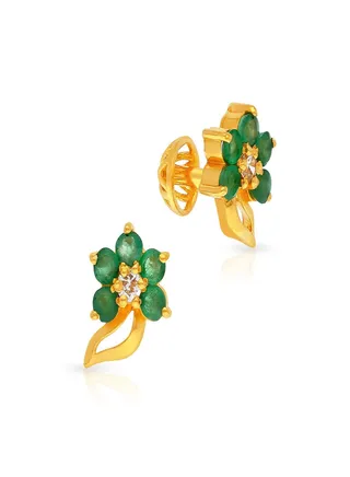 22 Carat 916 Purity Yellow Gold Gemstone Earring PGNKID003ER1_Y For Women 