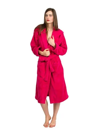Pinkish Red Color Luxurious softness  Bathrobe Small size 