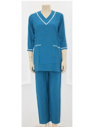 Housemaid Uniform Maid & Nanny Scrub Suit Set 