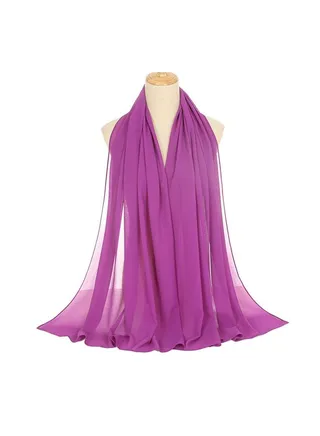 Modest and Versatile Chiffon Hijab Purple 