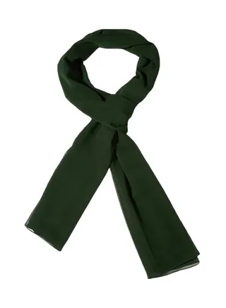 Premium Rectangle Plain Scarf Green 