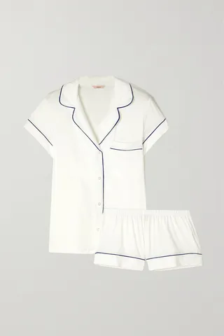 Eberjey - Gisele Stretch-tencel Modal Pajama Set - Ivory