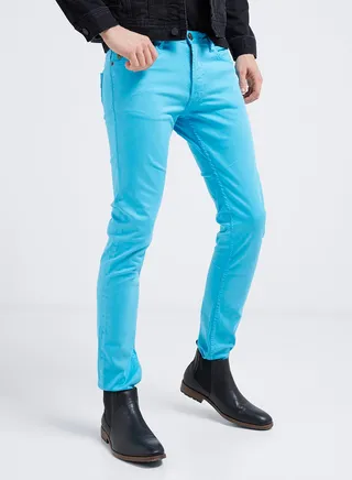 Slim Fit Tapered Trousers 246 Blue 