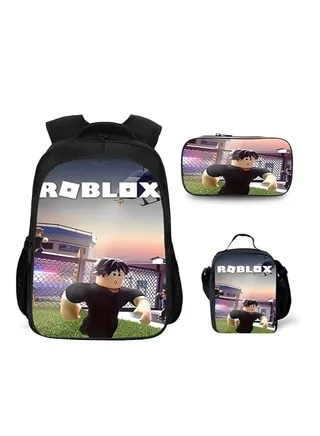 Roblox Printed School Bag Kids Backpack, Briefcase, Pencil Bag or Three Piece Set 