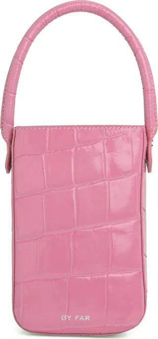 Mini Note croc embossed leather bag