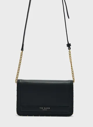 Kahnisa Studded Edge Leather Cardholder