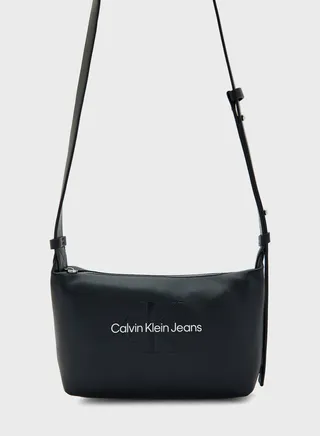 Sculpted Monogram Detailed  Crossbody