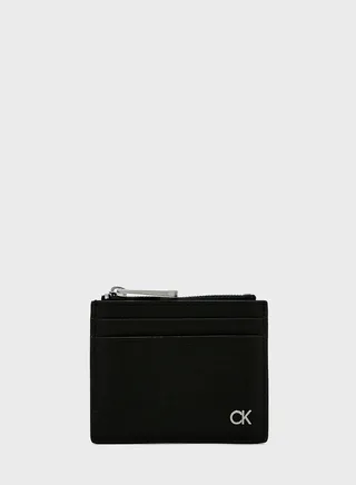 Logo Zip Top Card Holder