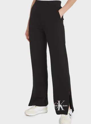 High Waist Logo Pants