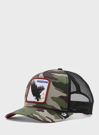 The Freedom Eagle Curved Peak Cap