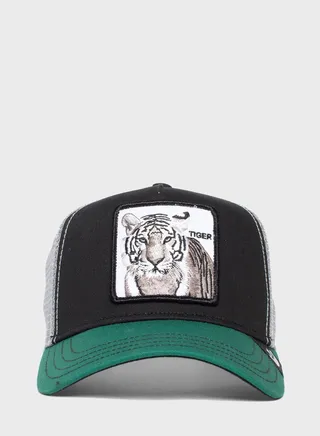 The White Tiger Curved Peak Caps