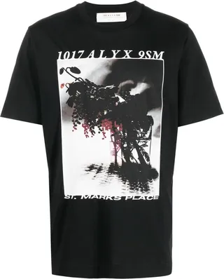 graphic-print short-sleeved T-shirt