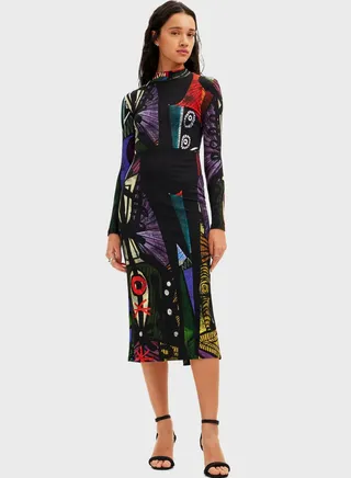 M. Christian Lacroix Arty Midi Dress