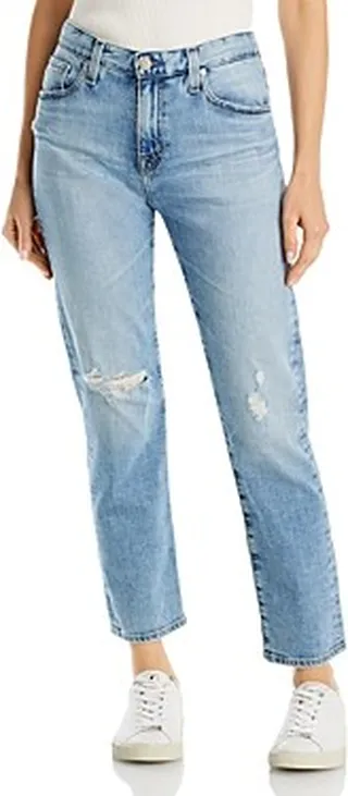 Ag Ex Boyfriend Slouchy High Rise Ankle Slim Jeans in 20 Years Fossil