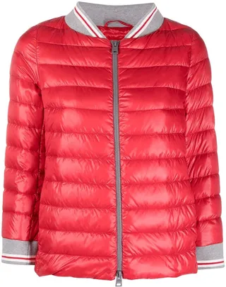 Padded Down Bomber Jacket