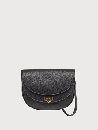Ferragamo Women Gancini cross body bag Black