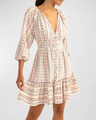 Breeze Button-Front Mini Dress