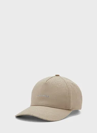 Monogram Detailed  Curved Peak Cap