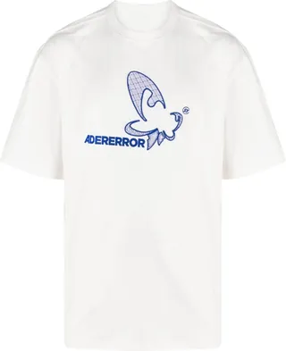 embroidered-logo cotton-blend T-shirt