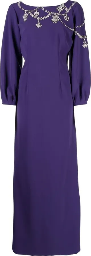 Giselle crystal-embellished gown
