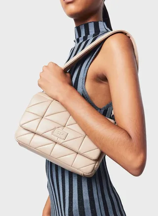Quilted Flap Over Crossbody