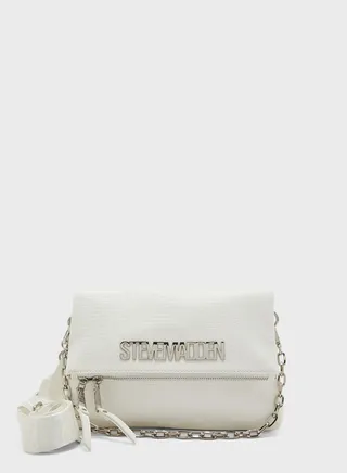 Chain Detail Flap Over Satchel
