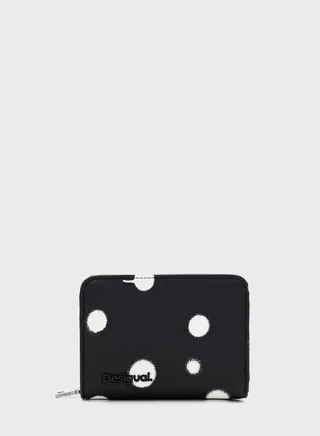 Logo Detail Zip Over Wallets