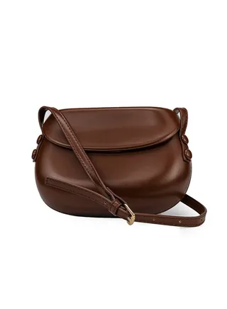 Side Chick Handbag | Leather Sling Bag | Crossbody Bag | With Long Sturdy Strap | Brown Colour | Quiet Luxury | Perfect For Gifting | Waterproof