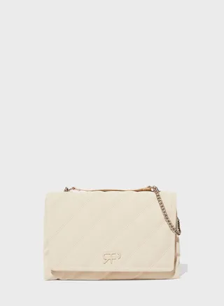Logo Detailed Flap Over Crossbody
