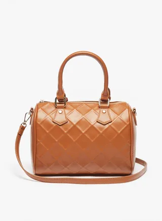 Floral Bella Textured Bowler Bag By Shoexpress