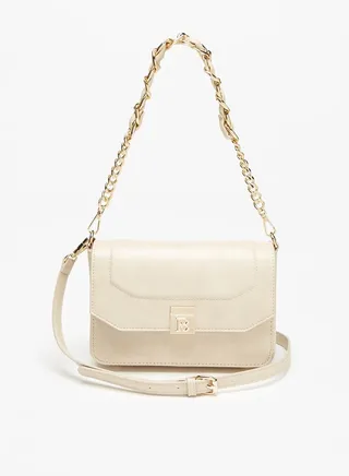 Women Flora Bell Solid Crossbody Bag With Magnetic Closure And Chain Strap