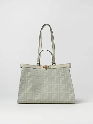 Fendi X-Tote bag in canvas with thread-embroidered FF monogram