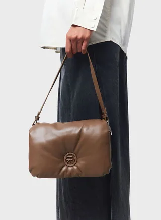 Logo Detailed Flap Over Satchel